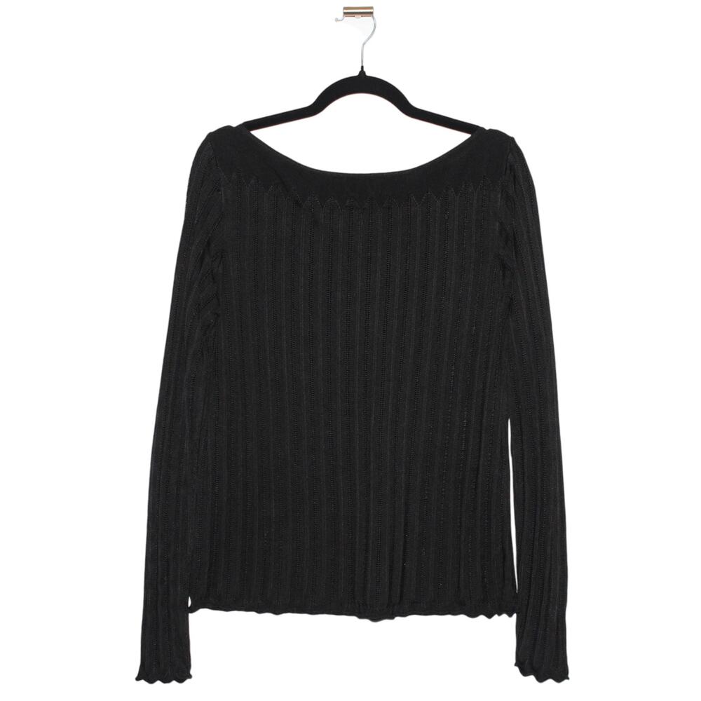 Ralph Lauren Black Label Silk Blend Knit Top Blouse Size XL